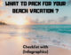 Beach Vacation Packing List – What To Pack For Your Beach Vacation (Infographic)